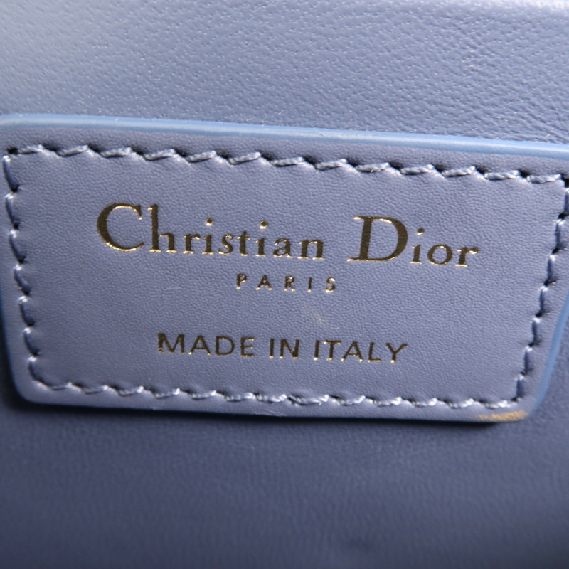 Dior 牛皮皮革Mini Montaigne金扣肩背袋-10