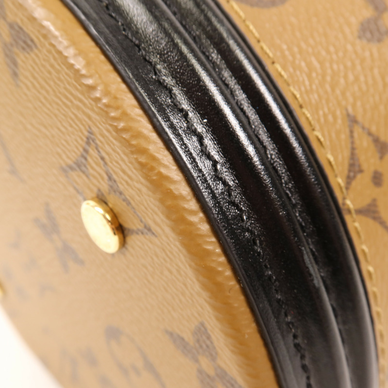 LOUIS VUITTON Monogram Reverse Cannes金扣手挽肩背兩用袋-5