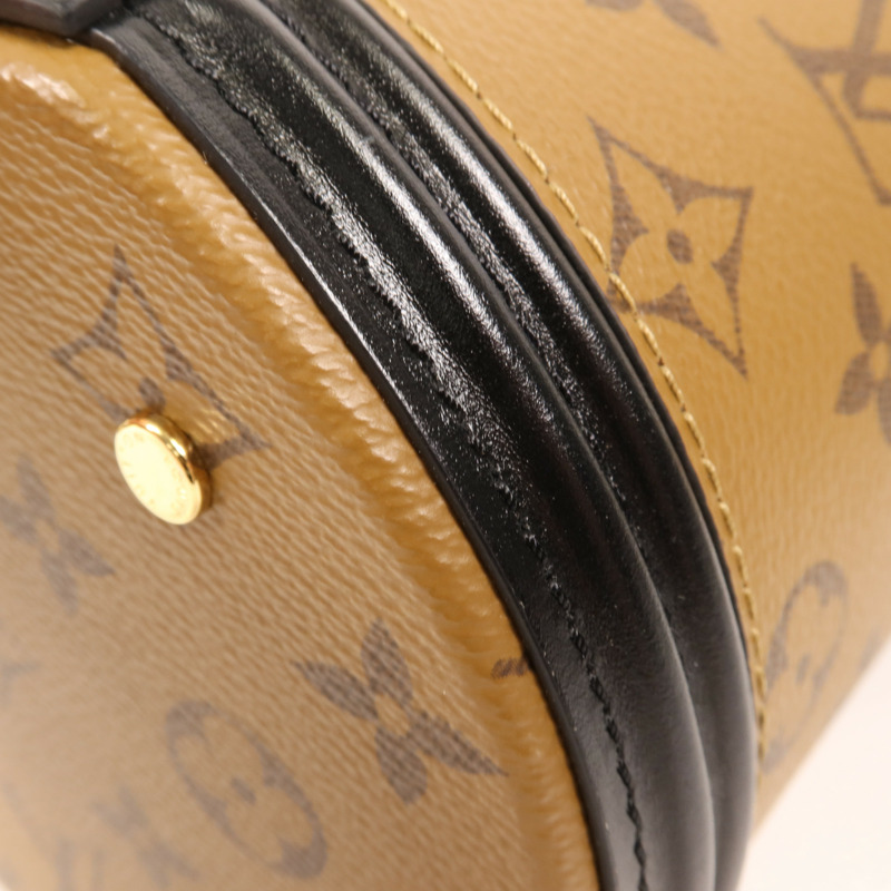 LOUIS VUITTON Monogram Reverse Cannes金扣手挽肩背兩用袋-7