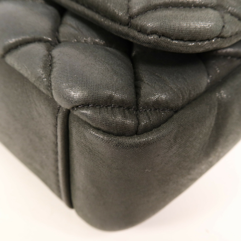 CHANEL 牛皮皮革Shoulder Bag銀扣鏈帶肩背袋-5