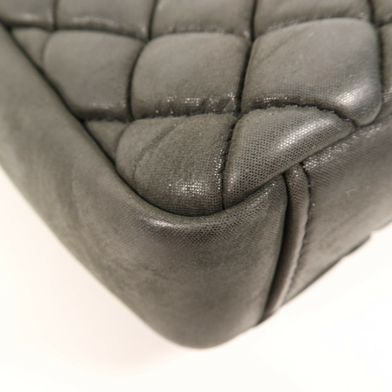 CHANEL 牛皮皮革Shoulder Bag銀扣鏈帶肩背袋-8