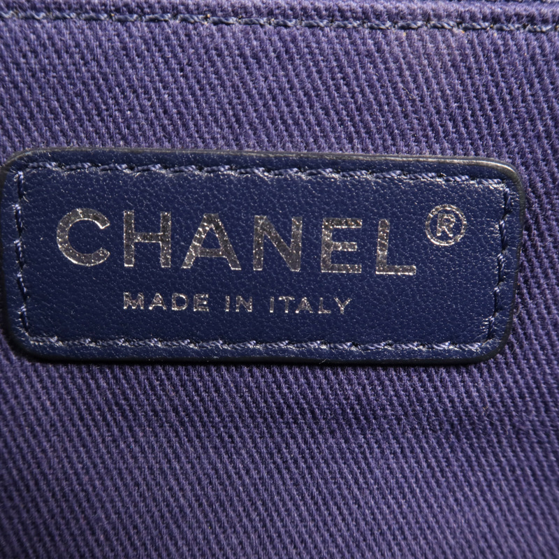 CHANEL 牛皮皮革Shoulder Bag銀扣鏈帶肩背袋-10