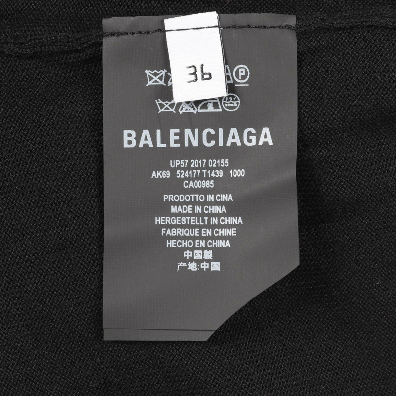 BALENCIAGA 黑色針織羊毛衫,二手,男女通用-4