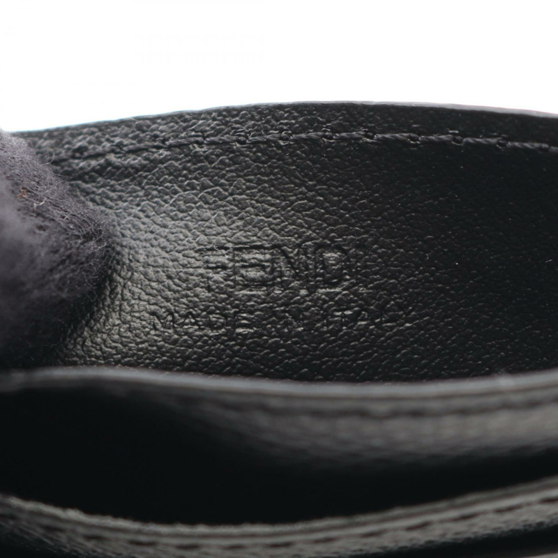 FENDI Zucca 卡包 7M0333AJJ5F0GXN 皮革 PVC 黑色 灰色 全新 男士-3