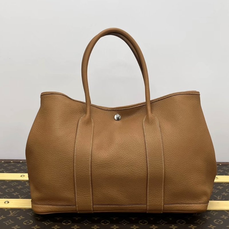 HERMES Garden paty金棕銀花園36手提包36*25*18 98新配件塵袋-0