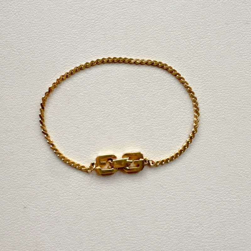 Vintage Givenchy 紀梵希 鍍金手鍊 幼手鏈-5