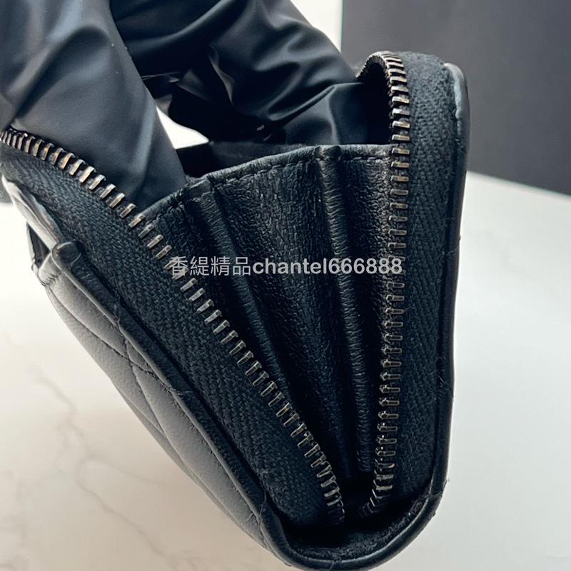 💗香緹國際精品💗 Chanel |so black系列 拉鏈錢包-7