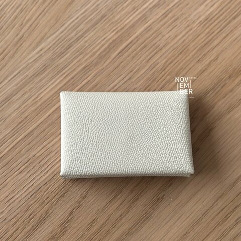 全新🤍 Hermès 愛馬仕 Calvi Duo 卡包 奶油白