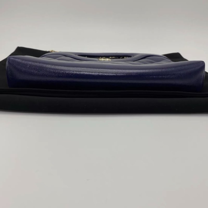 CHANEL 25K藍色31bag nano手提肩背斜背包20*17*3.5 全新閒置配件塵袋購證-2