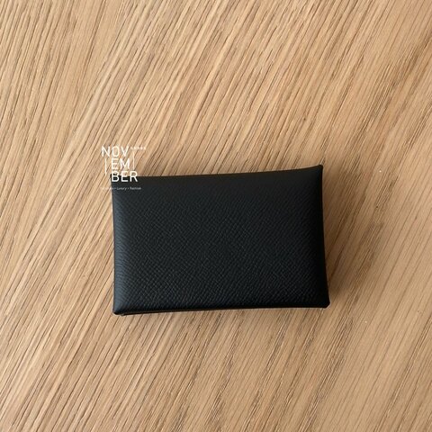 全新🖤 Hermès 愛馬仕 Calvi 卡包 黑色