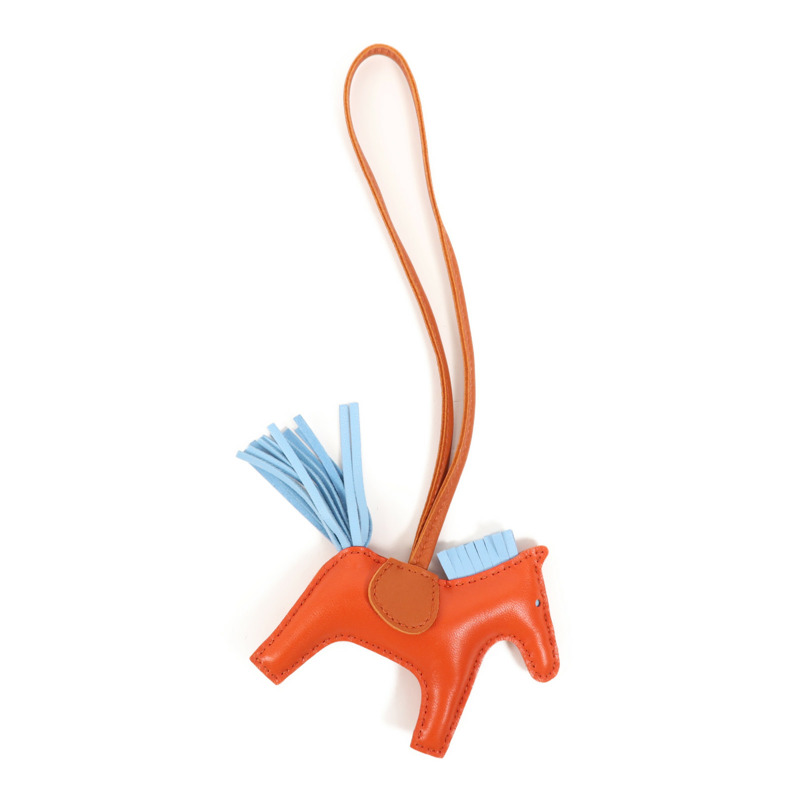 HERMES 皮革Rodeo PM掛飾-3