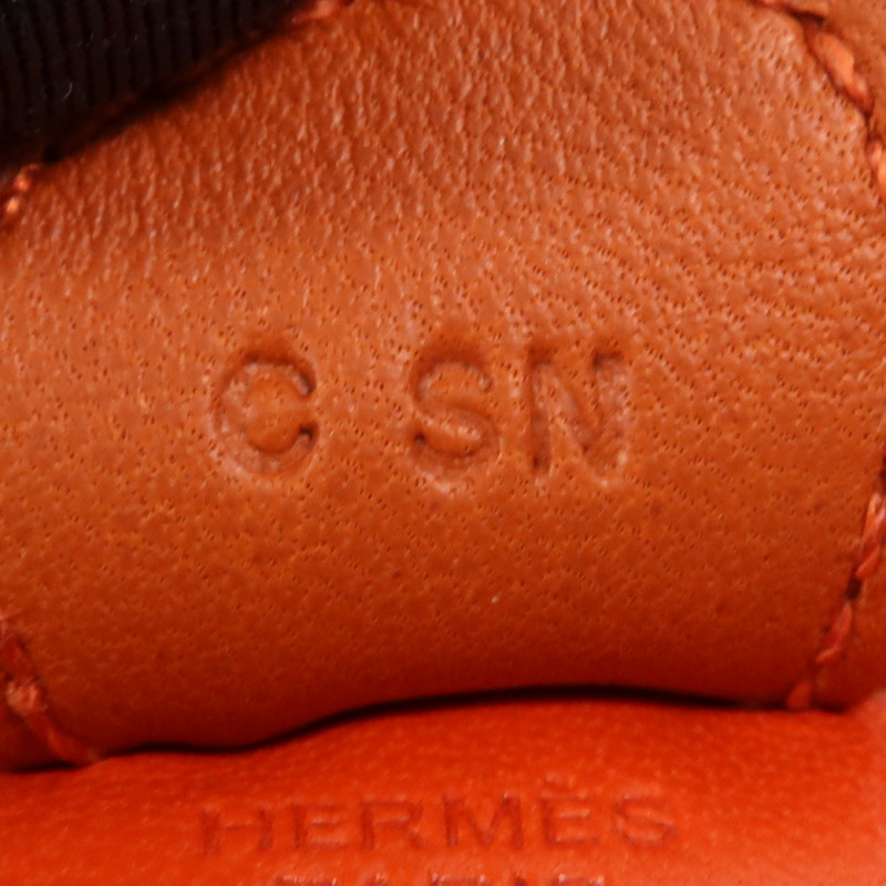 HERMES 皮革Rodeo PM掛飾-7