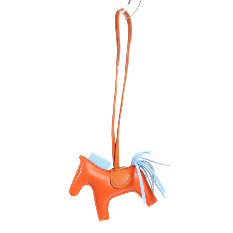 HERMES 皮革Rodeo PM掛飾-8