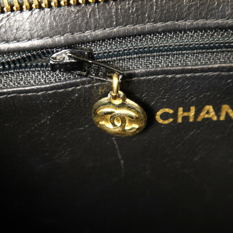 CHANEL 牛皮皮革Vintage Tote Bag金扣手挽袋-8