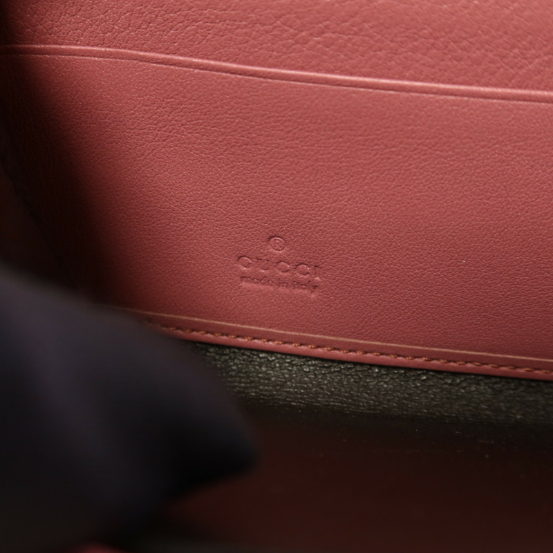 GUCCI 牛皮皮革Long Wallet金扣長錢包-5