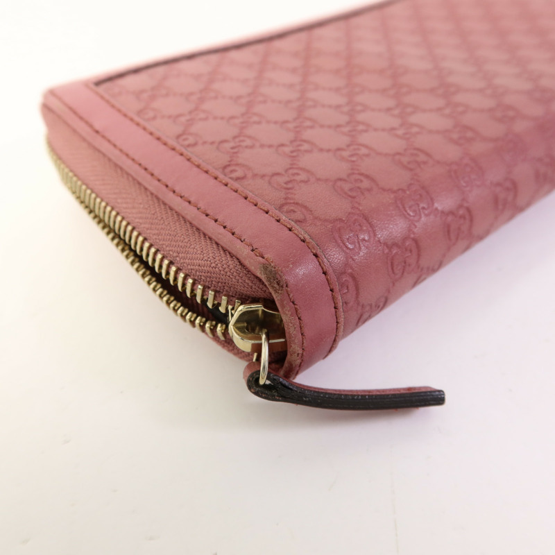 GUCCI 牛皮皮革Long Wallet金扣長錢包-11