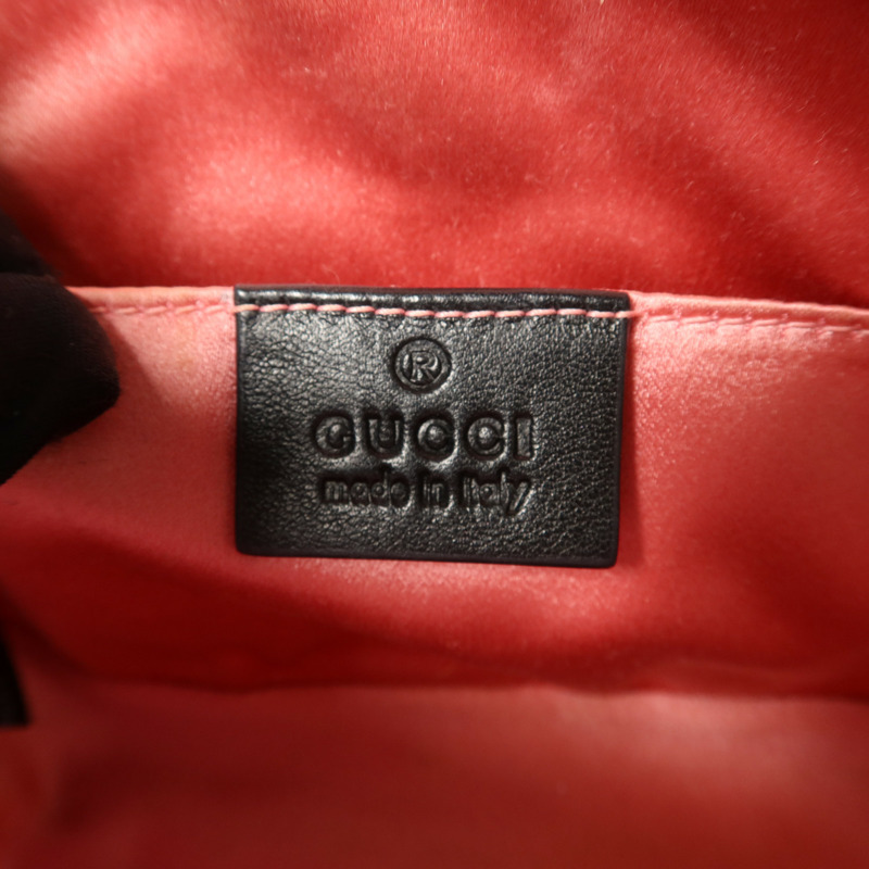 GUCCI 天鵝絨Waist Bag金扣腰包-6