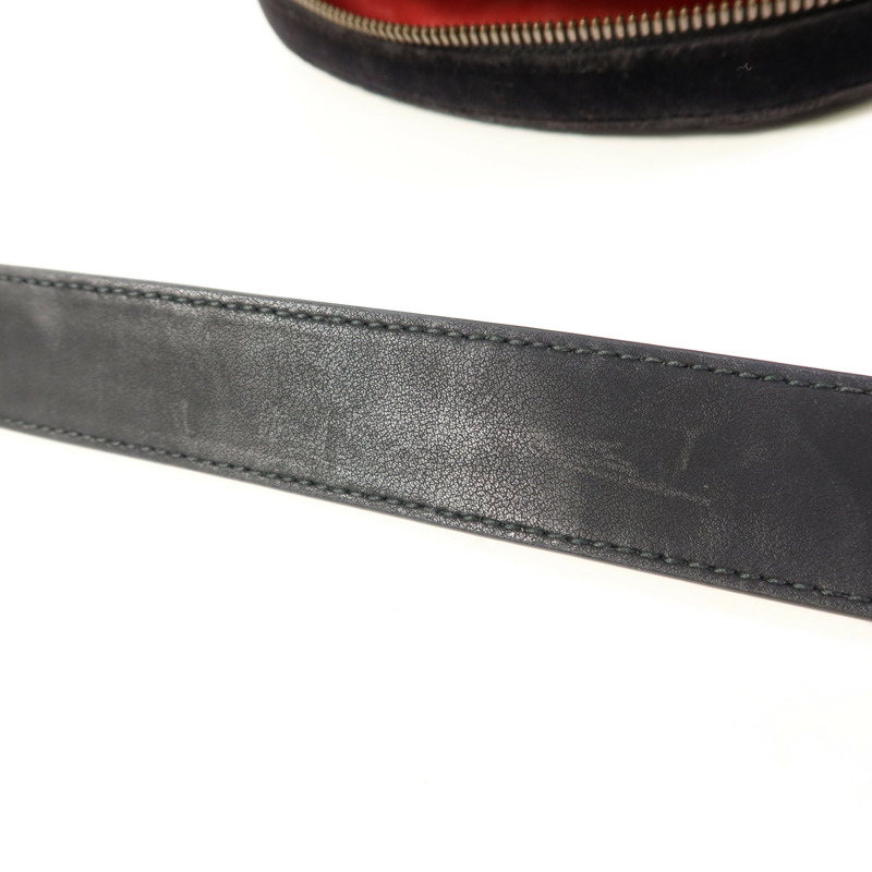 GUCCI 天鵝絨Waist Bag金扣腰包-18