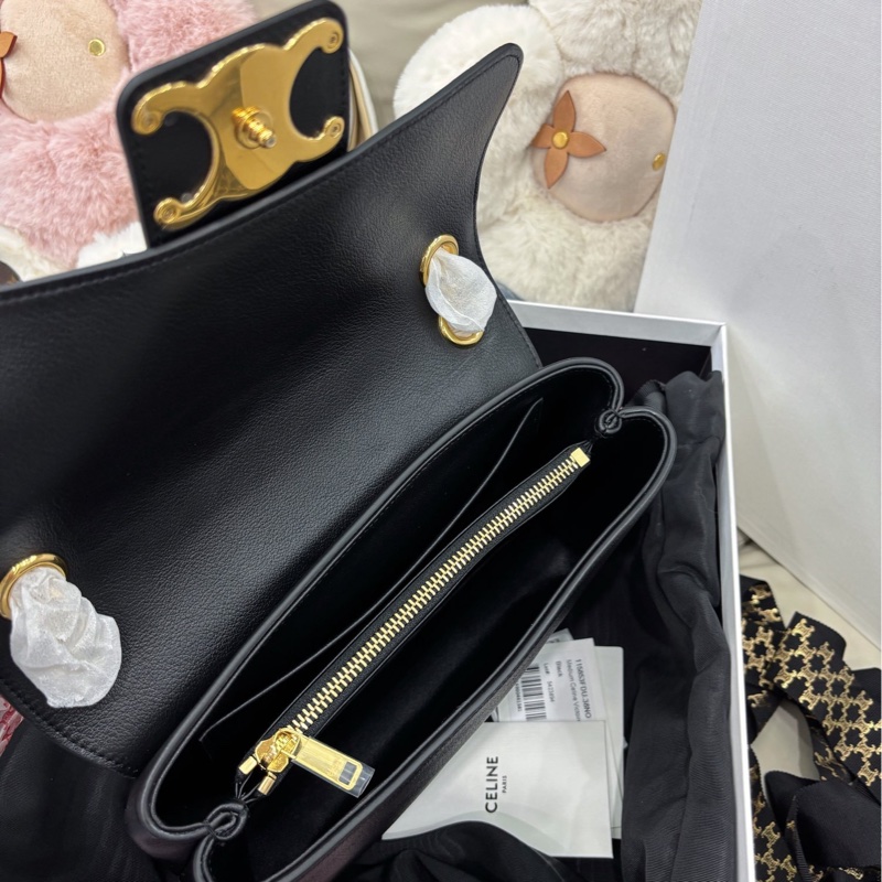 【全新品】Celine 黑金Victoire維多利亞中號 鏈條磁扣-5