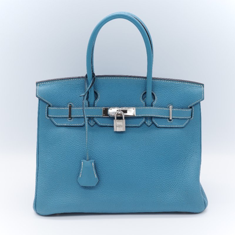 (品況超級美♥️原始狀態)Hermès 愛馬仕 Birkin30 BK30 牛仔藍 Togo 牛皮 手提包 鉑金包 2006 年-1