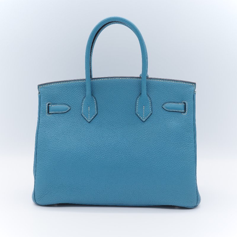 (品況超級美♥️原始狀態)Hermès 愛馬仕 Birkin30 BK30 牛仔藍 Togo 牛皮 手提包 鉑金包 2006 年-4