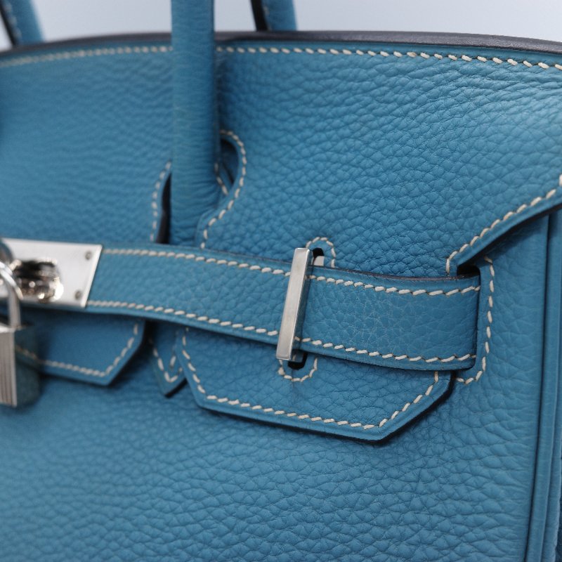 (品況超級美♥️原始狀態)Hermès 愛馬仕 Birkin30 BK30 牛仔藍 Togo 牛皮 手提包 鉑金包 2006 年-9