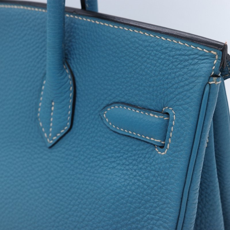 (品況超級美♥️原始狀態)Hermès 愛馬仕 Birkin30 BK30 牛仔藍 Togo 牛皮 手提包 鉑金包 2006 年-11