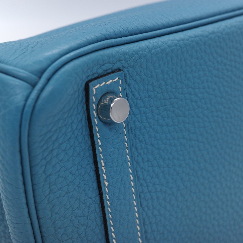 (品況超級美♥️原始狀態)Hermès 愛馬仕 Birkin30 BK30 牛仔藍 Togo 牛皮 手提包 鉑金包 2006 年-13