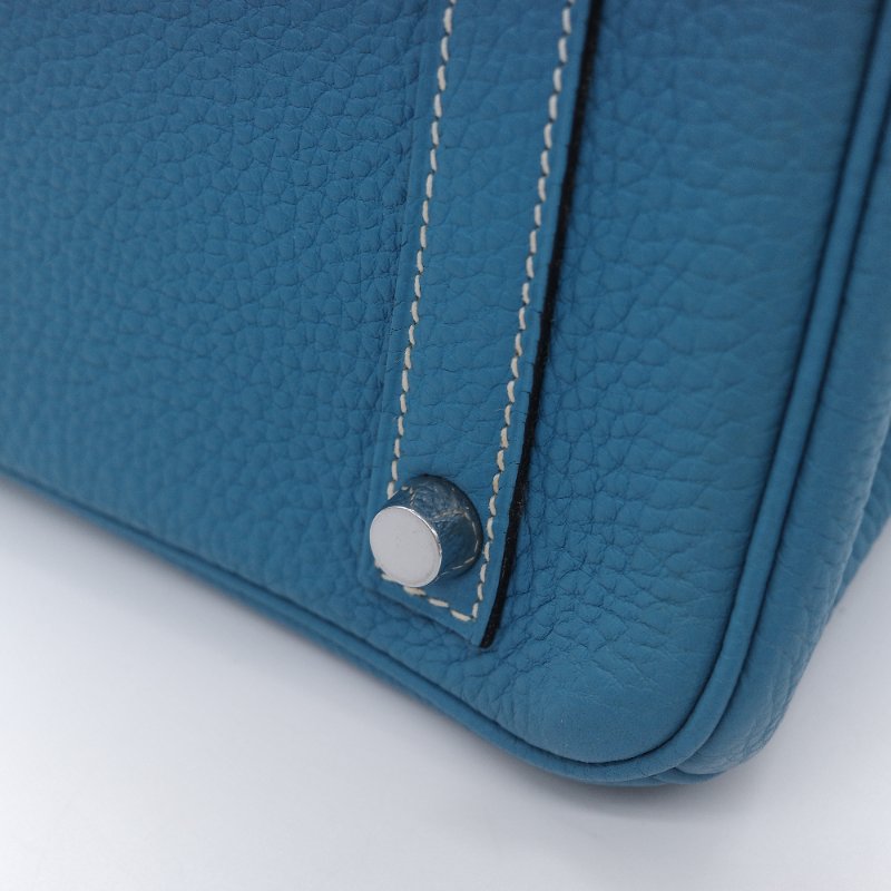 (品況超級美♥️原始狀態)Hermès 愛馬仕 Birkin30 BK30 牛仔藍 Togo 牛皮 手提包 鉑金包 2006 年-14