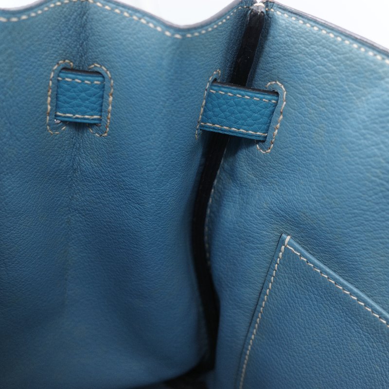 (品況超級美♥️原始狀態)Hermès 愛馬仕 Birkin30 BK30 牛仔藍 Togo 牛皮 手提包 鉑金包 2006 年-20