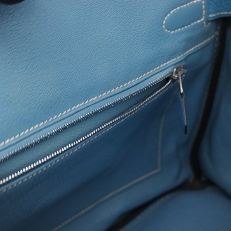 (品況超級美♥️原始狀態)Hermès 愛馬仕 Birkin30 BK30 牛仔藍 Togo 牛皮 手提包 鉑金包 2006 年-21