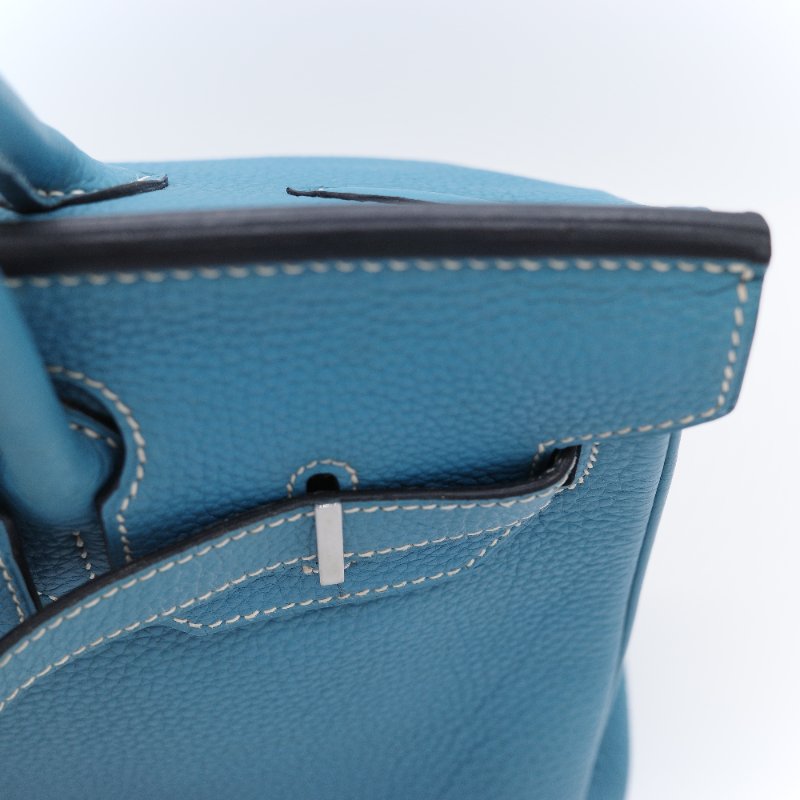 (品況超級美♥️原始狀態)Hermès 愛馬仕 Birkin30 BK30 牛仔藍 Togo 牛皮 手提包 鉑金包 2006 年-24