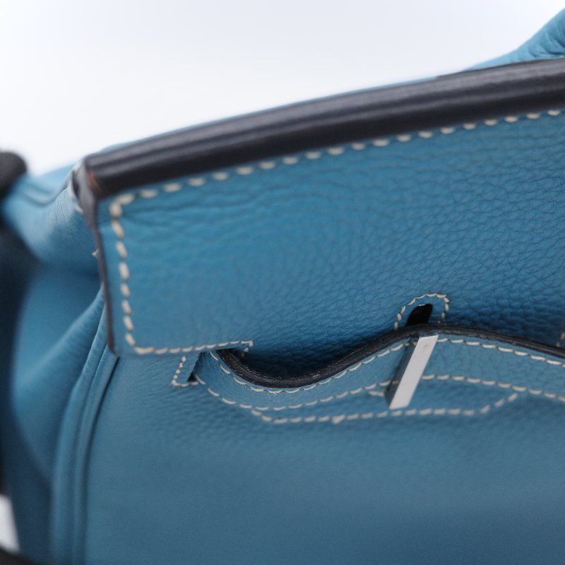 (品況超級美♥️原始狀態)Hermès 愛馬仕 Birkin30 BK30 牛仔藍 Togo 牛皮 手提包 鉑金包 2006 年-25