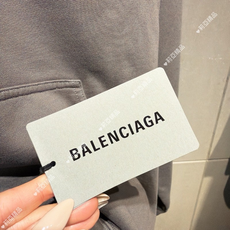 莉亞精品♡Balenciaga 刺繡logo帽T 全新品 尺碼M-5
