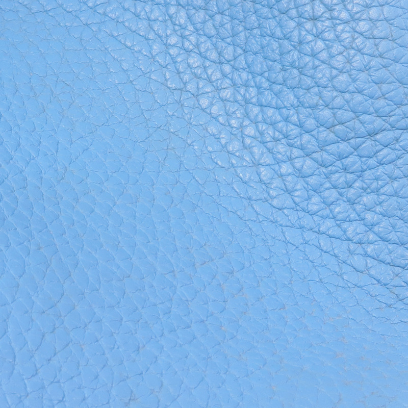 HERMES Clemence皮革Picotin MM銀扣手挽袋Bleu Atoll/Rouge De Coeur-15