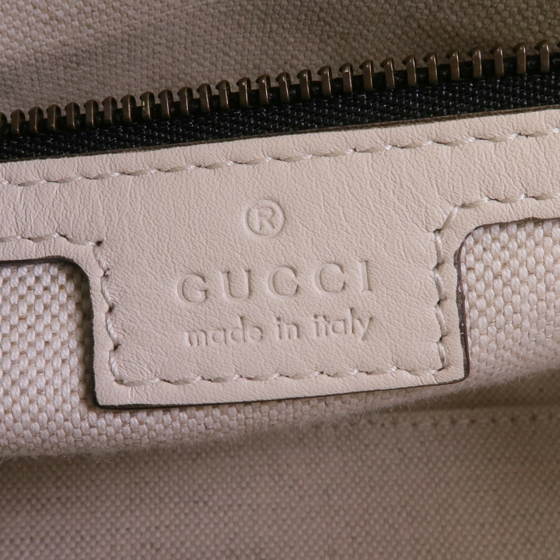GUCCI 帆布/牛皮皮革2 Way Shoulder金扣手挽肩背兩用袋-12