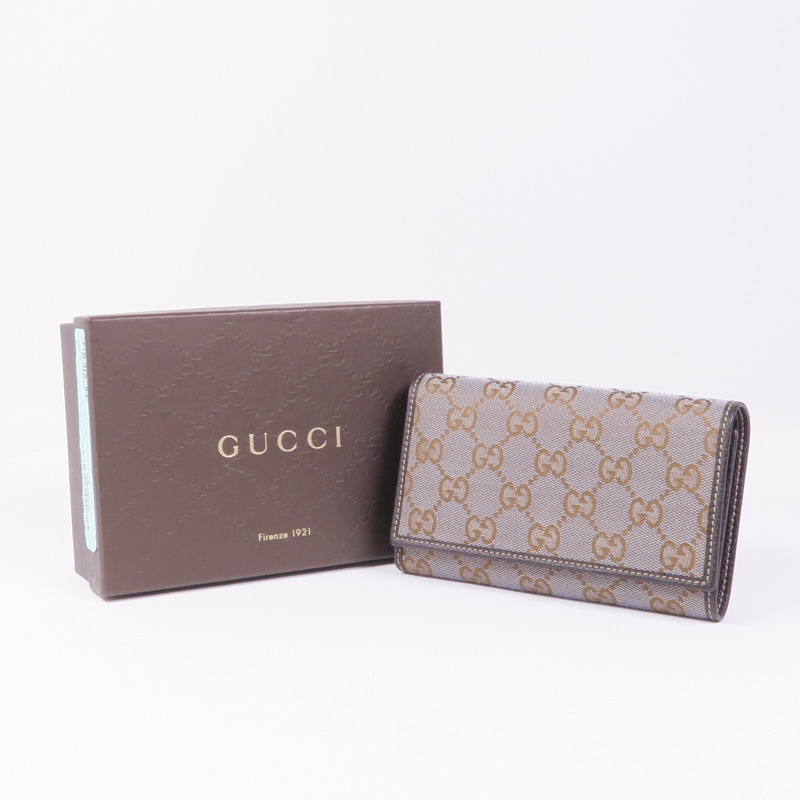 GUCCI 帆布Wallet金扣錢包-13