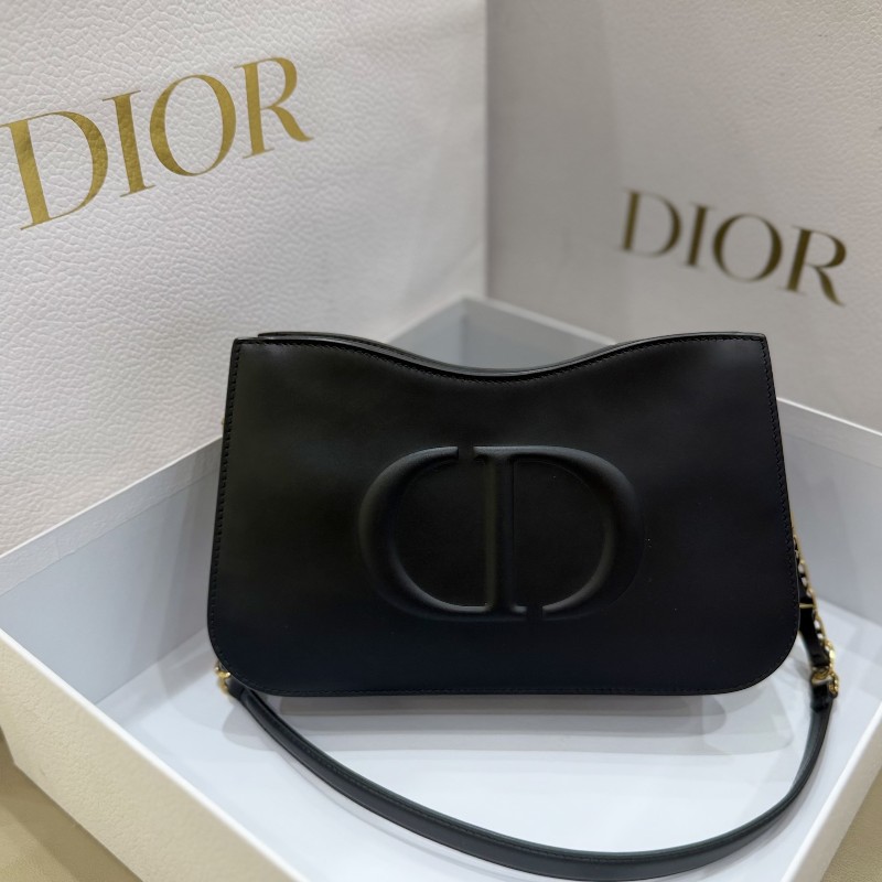 Dior迪奧 Signature Hobo黑金 肩背包-1