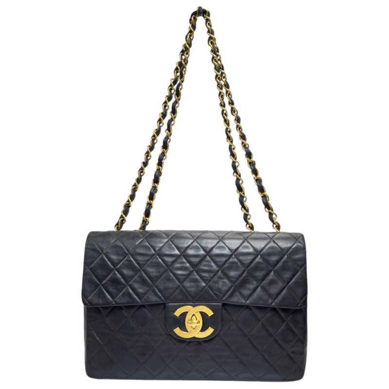 CHANEL CC 黑色 中古 翻蓋鏈條包 貝嫂包-0