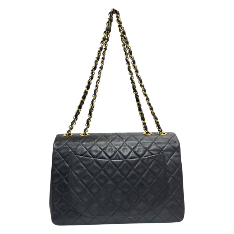 CHANEL CC 黑色 中古 翻蓋鏈條包 貝嫂包-6