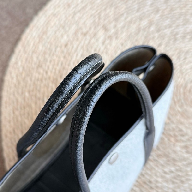 Hermes花園帆布黑白熊貓花園包30 Garden Party30 框H-3