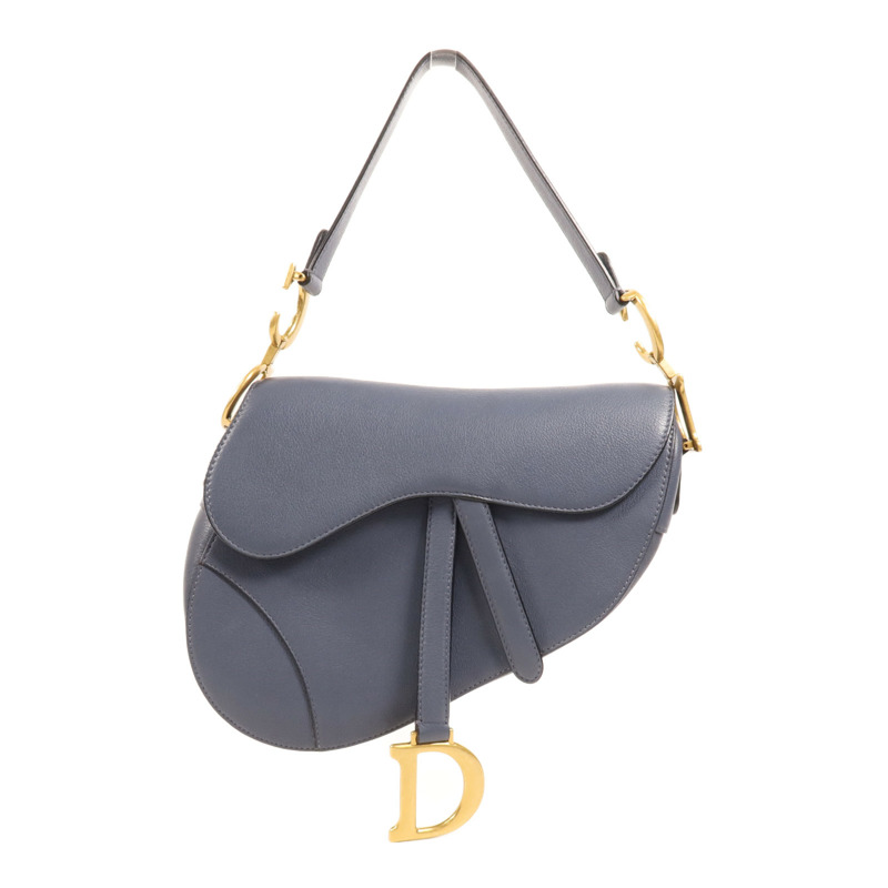 Dior 牛皮皮革Saddle Medium金扣肩背袋-0