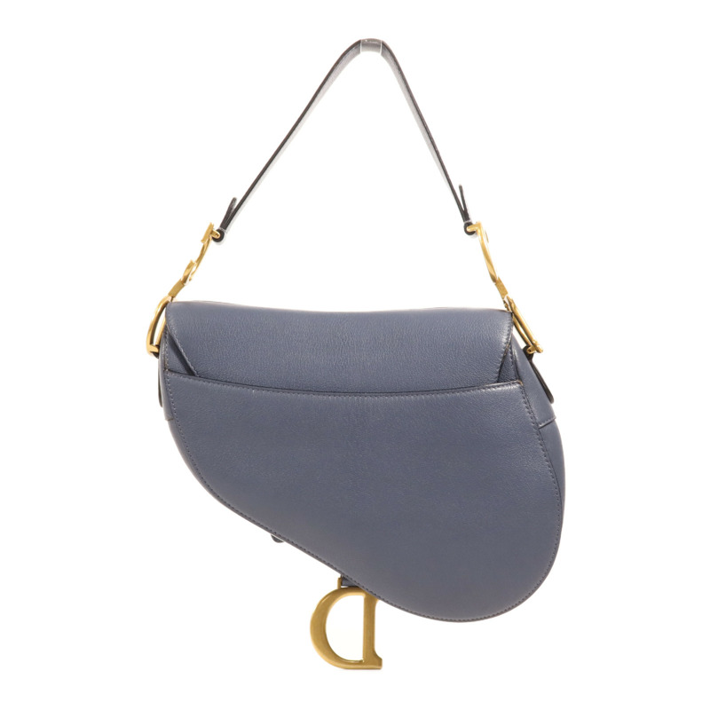 Dior 牛皮皮革Saddle Medium金扣肩背袋-1