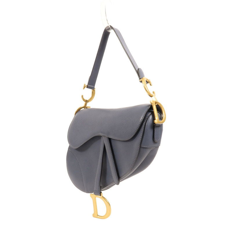 Dior 牛皮皮革Saddle Medium金扣肩背袋-2