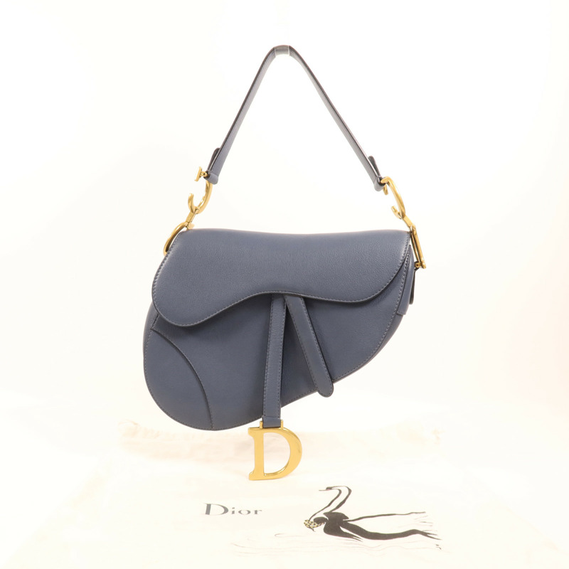 Dior 牛皮皮革Saddle Medium金扣肩背袋-15