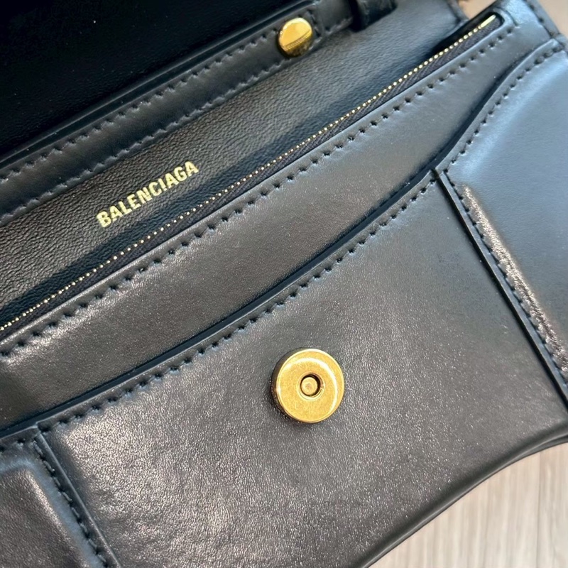 Balenciaga 巴黎世家黑色沙漏鏈條包-8