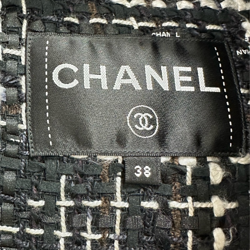 Chanel 香奈兒coco NEIGE 滑雪系列編織logo字母拼接羽絨馬甲背心,38碼-2