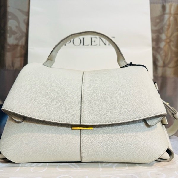 POLENE 白色手提、肩背、斜背、多用包-5