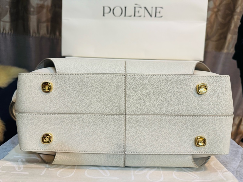 POLENE 白色手提、肩背、斜背、多用包-9