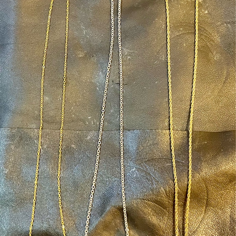 DIOR中古銀色立體字母正品項鍊-4